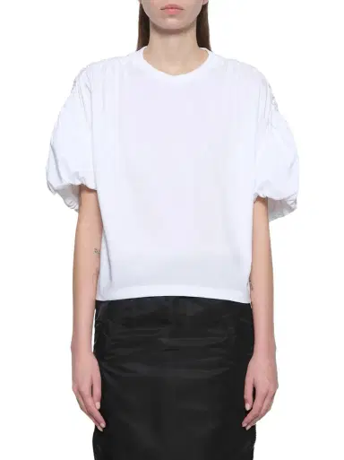 NOIR KEI NINOMIYA Cotton Ponte T-shirt | Thumbnail 1 NOIR KEI NINOMIYA Cotton Ponte T-shirt | Thumbnail 1