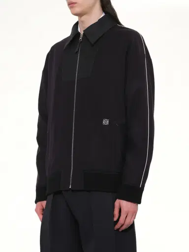Loewe Wool Traksuit Jacket in Navy/grey | Thumbnail 2 Loewe Wool Traksuit Jacket in Navy/grey | Thumbnail 2