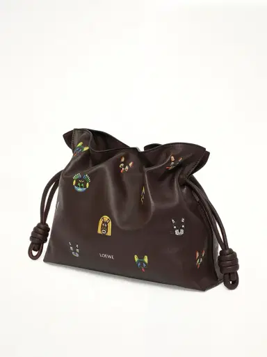 Loewe Flamenco Clutch Allover Cats Medium Bag | Thumbnail 3 Loewe Flamenco Clutch Allover Cats Medium Bag | Thumbnail 3