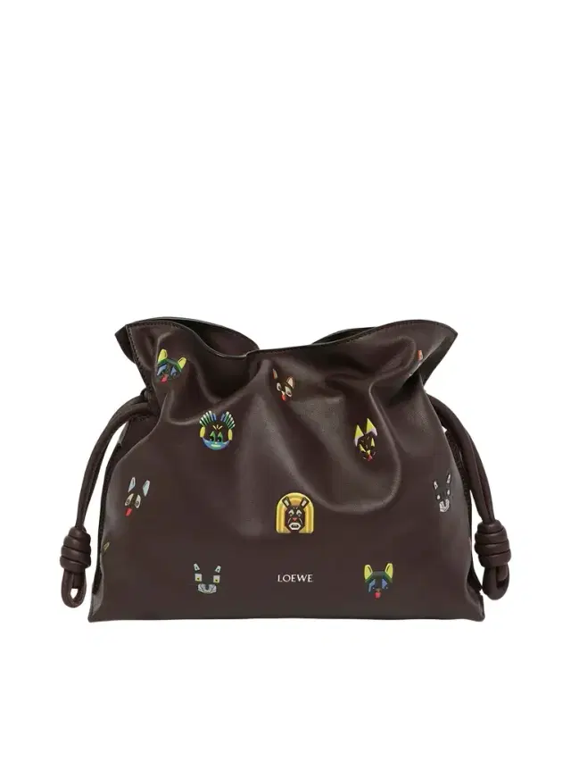 Loewe Flamenco Clutch Allover Cats Medium Bag