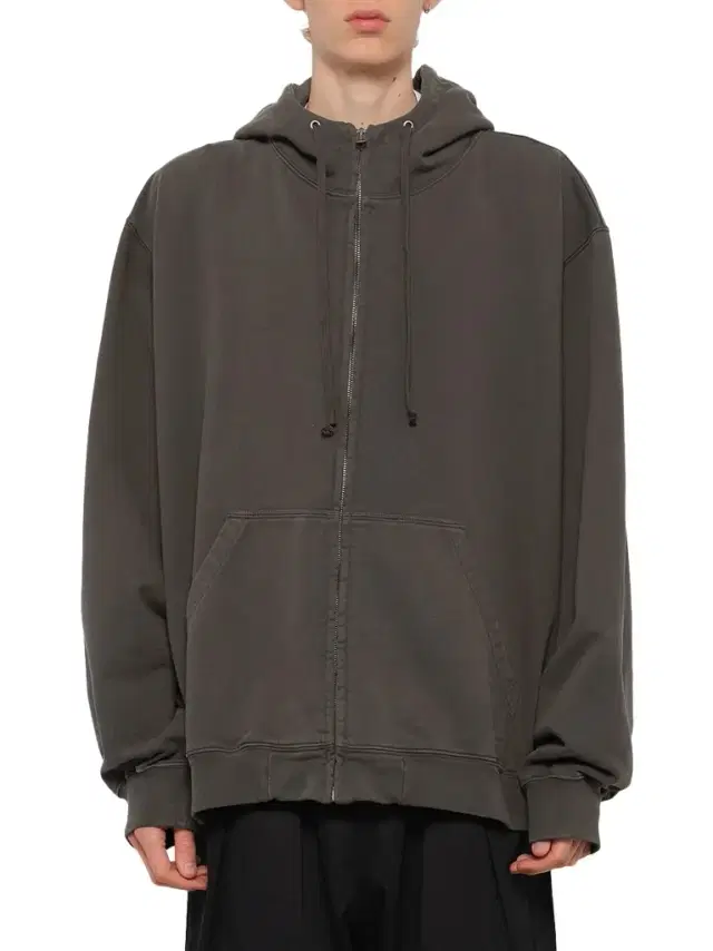 Maison Margiela Zip Hoodie in Mink Grey
