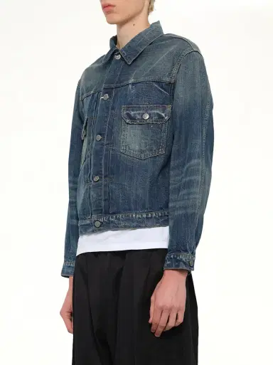 Maison Margiela Denim Jacket in Blue Wash | Thumbnail 2 Maison Margiela Denim Jacket in Blue Wash | Thumbnail 2