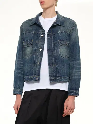 Maison Margiela Denim Jacket in Blue Wash | Thumbnail 6 Maison Margiela Denim Jacket in Blue Wash | Thumbnail 6