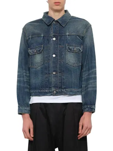 Maison Margiela Denim Jacket in Blue Wash | Thumbnail 1 Maison Margiela Denim Jacket in Blue Wash | Thumbnail 1