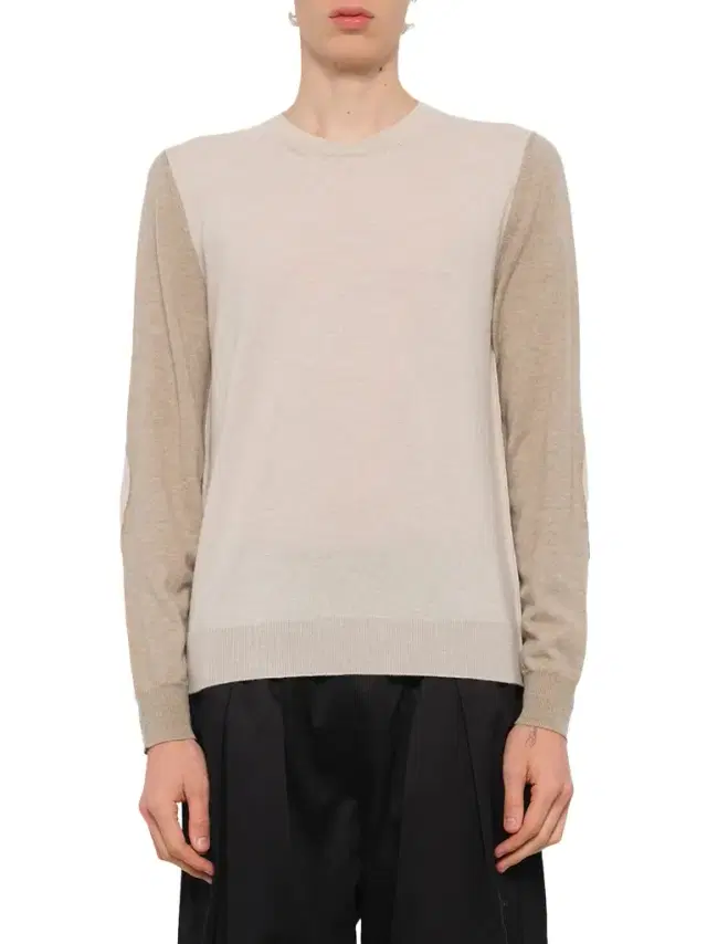 Maison Margiela Two-tone Sweater in Beige/camel Beige