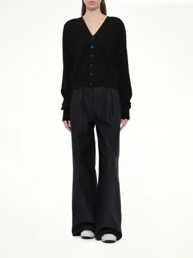 Maison Margiela Gauge 14 Wool V-neck Cardigan | Thumbnail 4
