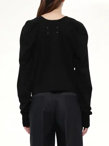 Maison Margiela Gauge 14 Wool V-neck Cardigan | Thumbnail 5