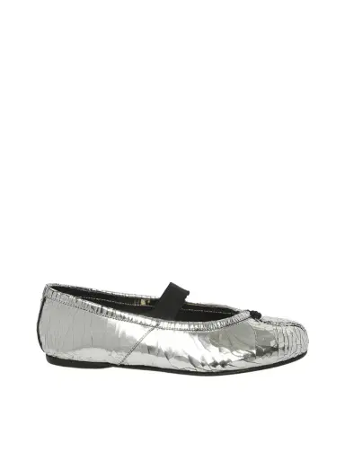 Maison Margiela Broken Mirror Ballerina in Silver/black Silver | Thumbnail 1