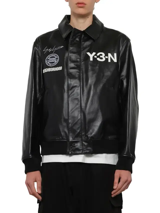 Y-3 Y-3 x Nbhd - Leather Bomber Jacket