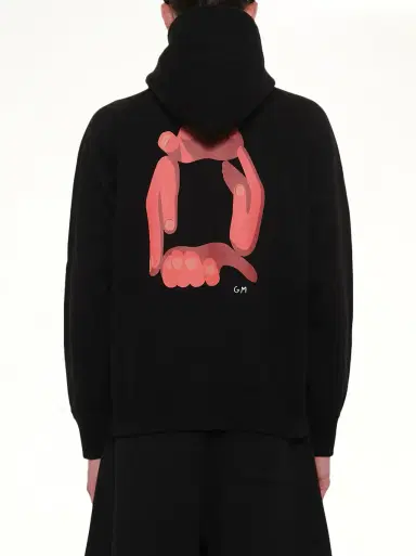Sacai Geoff Sacai Print Hoodie | Thumbnail 5