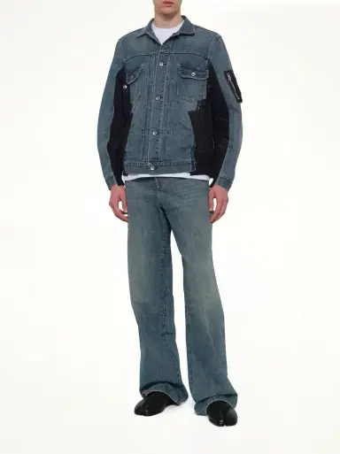 Sacai Denim x Nylon Twill Jacket | Thumbnail 4