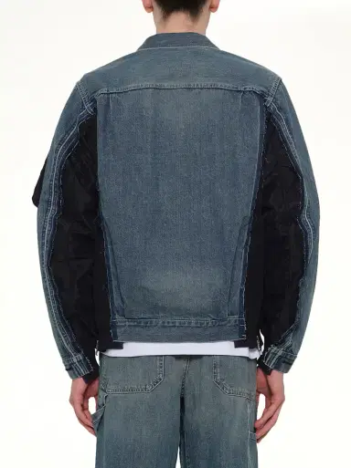 Sacai Denim x Nylon Twill Jacket | Thumbnail 5