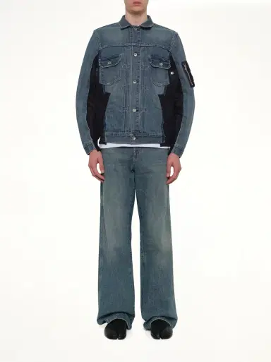Sacai Denim x Nylon Twill Jacket | Thumbnail 7