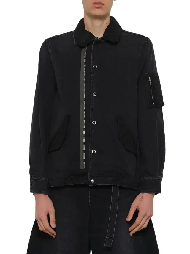 Denim x Nylon Twill Blouson