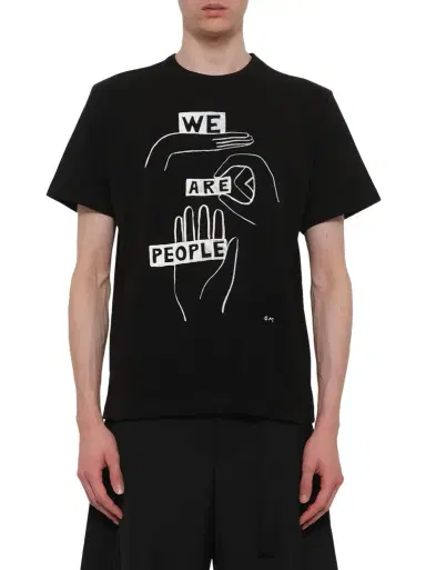 Sacai Geoff "We Are People" T-shirt | Thumbnail 1 Sacai Geoff "We Are People" T-shirt | Thumbnail 1