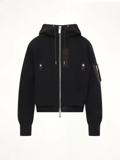 Sacai Sponge Sweat x Nylon Twill Small Hoodie | Thumbnail 3 Sacai Sponge Sweat x Nylon Twill Small Hoodie | Thumbnail 3