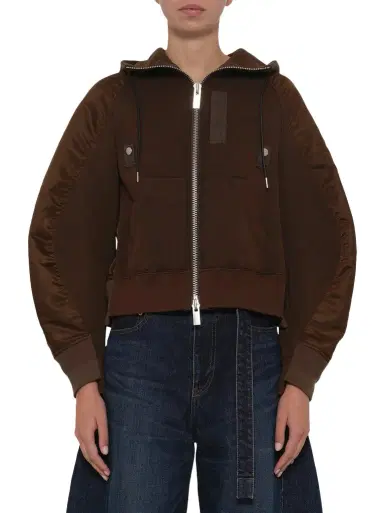 Sacai Sponge Sweat Hoodie | Thumbnail 1 Sacai Sponge Sweat Hoodie | Thumbnail 1