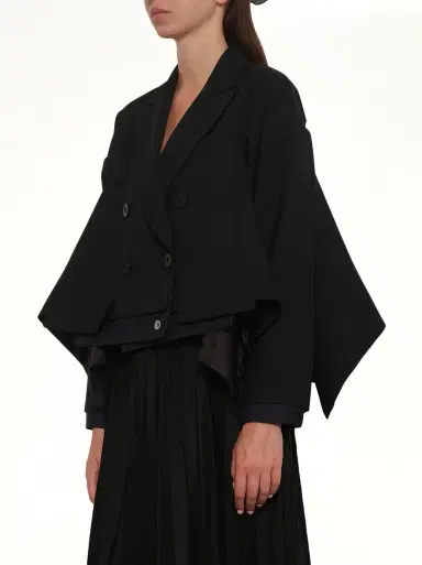 Sacai Suiting x Denim Jacket in Black/indigo | Thumbnail 2 Sacai Suiting x Denim Jacket in Black/indigo | Thumbnail 2
