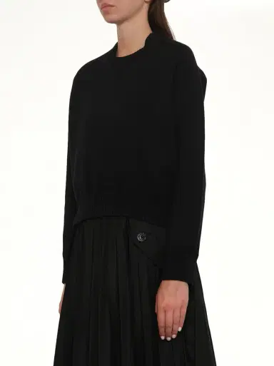 Sacai Cotton Cashmere Knit Pullover | Thumbnail 2 Sacai Cotton Cashmere Knit Pullover | Thumbnail 2