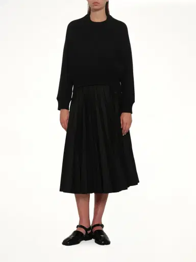 Sacai Cotton Cashmere Knit Pullover | Thumbnail 4 Sacai Cotton Cashmere Knit Pullover | Thumbnail 4