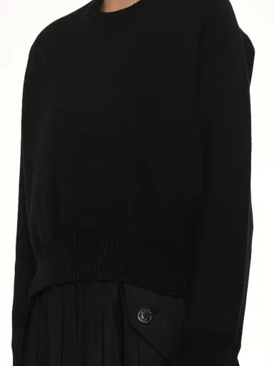 Sacai Cotton Cashmere Knit Pullover | Thumbnail 6 Sacai Cotton Cashmere Knit Pullover | Thumbnail 6