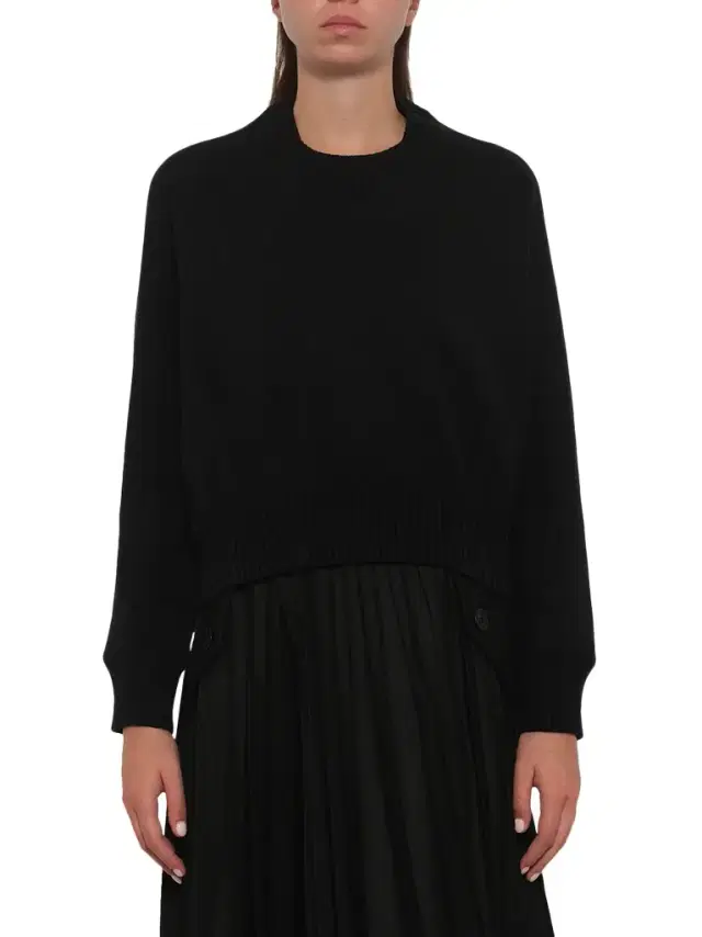 Sacai Cotton Cashmere Knit Pullover