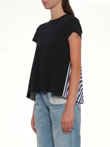 Sacai Cotton Poplin x Jersey T-shirt | Thumbnail 2 Sacai Cotton Poplin x Jersey T-shirt | Thumbnail 2