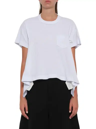 Sacai Light Weight Denim x Cotton Jersey T-shirt | Thumbnail 1 Sacai Light Weight Denim x Cotton Jersey T-shirt | Thumbnail 1