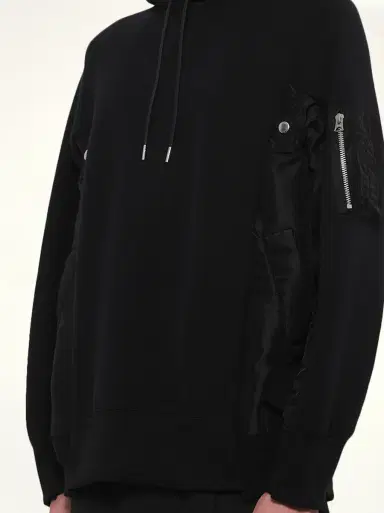 Sacai Sponge Sweat x Nylon Twill Hoodie | Thumbnail 6