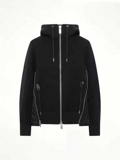 Sacai Sponge Sweat x Nylon Twill Hoodie | Thumbnail 3