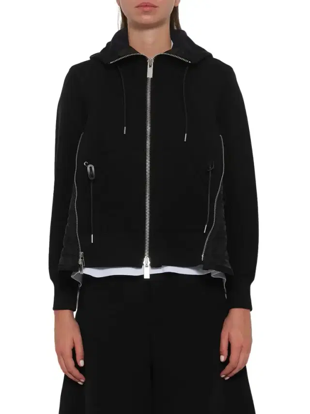 Sacai Sponge Sweat x Nylon Twill Hoodie