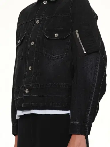 Sacai Denim x Nylon Twill Jacket | Thumbnail 6 Sacai Denim x Nylon Twill Jacket | Thumbnail 6