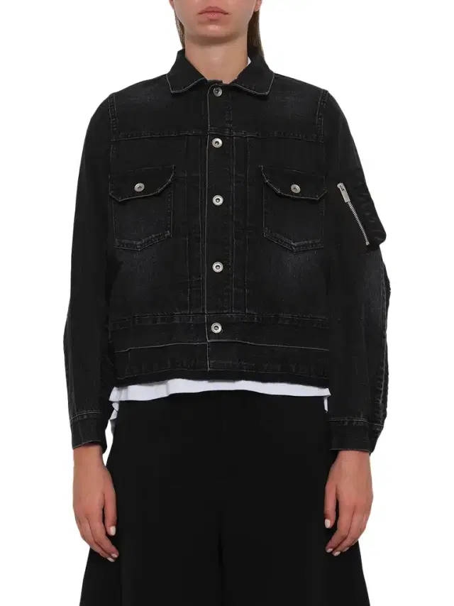 Denim x Nylon Twill Jacket Denim x Nylon Twill Jacket