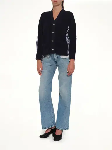 Sacai Cotton Knit x Poplin Cardigan | Thumbnail 4 Sacai Cotton Knit x Poplin Cardigan | Thumbnail 4