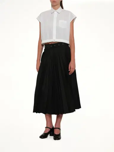 Sacai Cotton Gabardine Skirt | Thumbnail 4