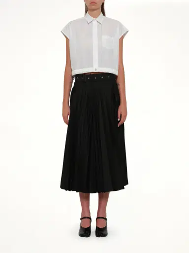 Sacai Cotton Gabardine Skirt | Thumbnail 7
