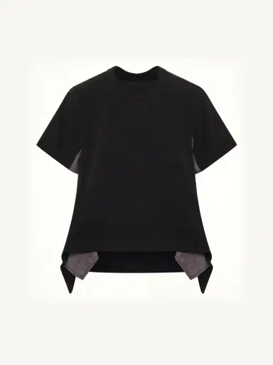 Sacai Light Weight Denim x Cotton Jersey T-shirt | Thumbnail 3 Sacai Light Weight Denim x Cotton Jersey T-shirt | Thumbnail 3