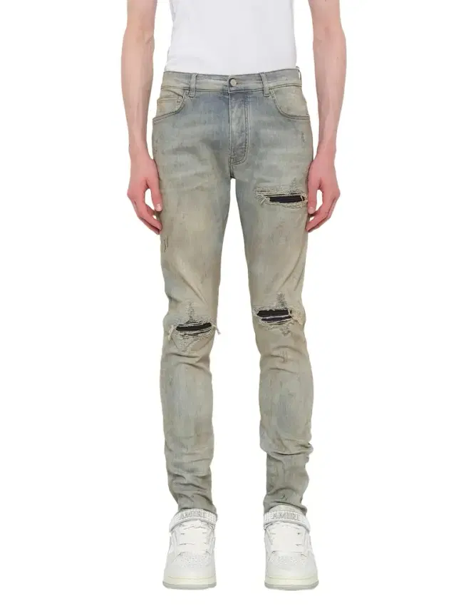 AMIRI Suede Mx1 Jeans in Perfect Antique Indigo Blue