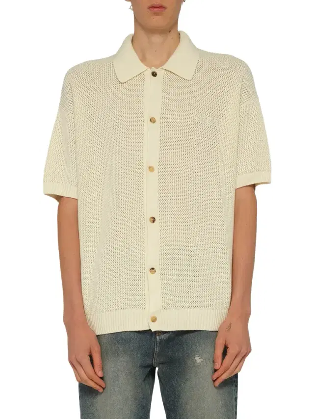 AMIRI Amiri Crochet Mesh Shirt