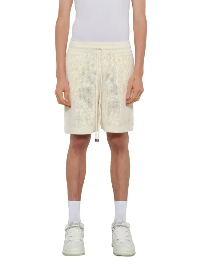 Amiri Crochet Mesh Short