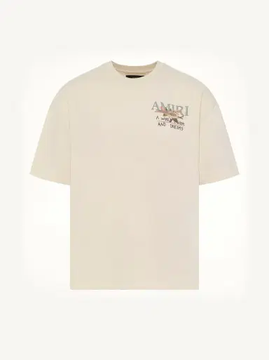 AMIRI Hope And Dreams Oversized T-shirt in Alabaster White | Thumbnail 3