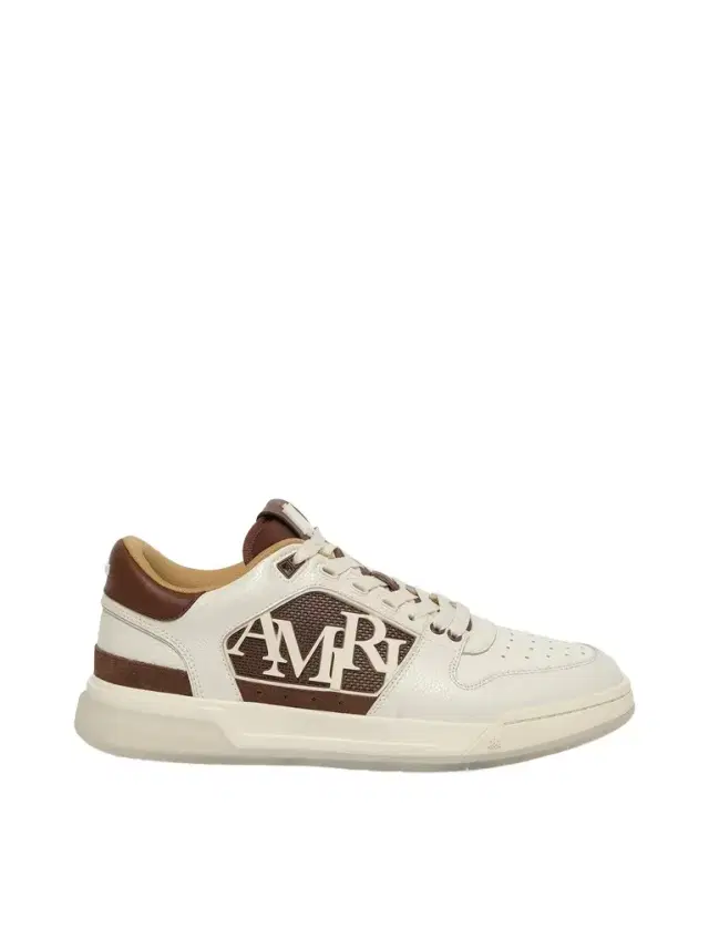 AMIRI Pebbled Classic Low Sneaker in Tobacco Brown