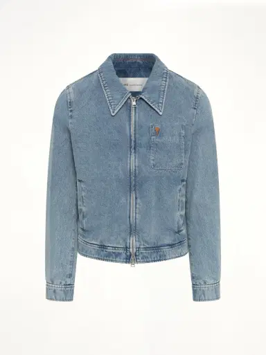 AMI PARIS Contrasted Adc Denim Jacket | Thumbnail 3