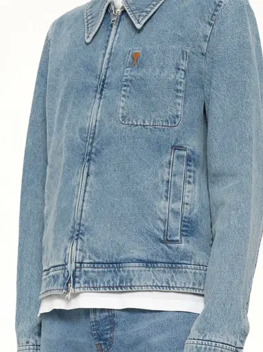 AMI PARIS Contrasted Adc Denim Jacket | Thumbnail 6