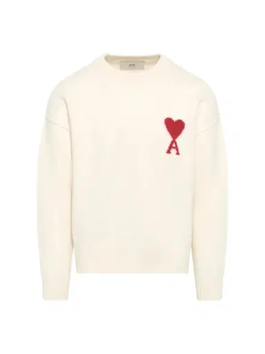 AMI PARIS Red Ami De Coeur Sweater in | Thumbnail 1