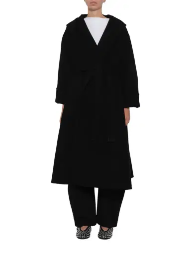 Alaïa Hood Wrap Coat | Thumbnail 1 Alaïa Hood Wrap Coat | Thumbnail 1