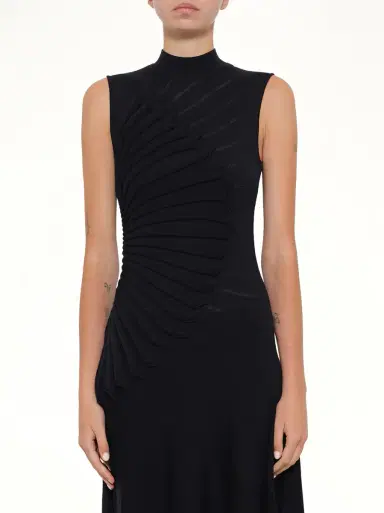 Alaïa Sculpting Dress in Minuit Navy | Thumbnail 6 Alaïa Sculpting Dress in Minuit Navy | Thumbnail 6