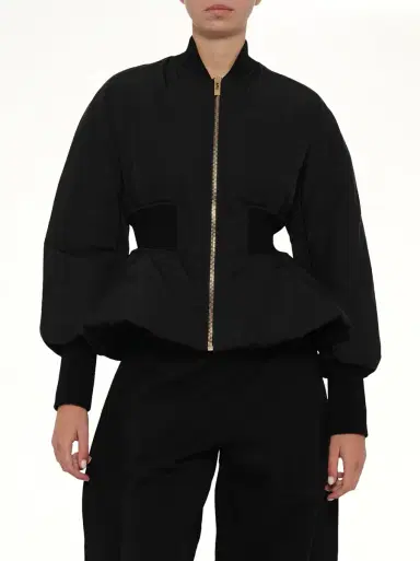 Alaïa Peplum Bomber | Thumbnail 6