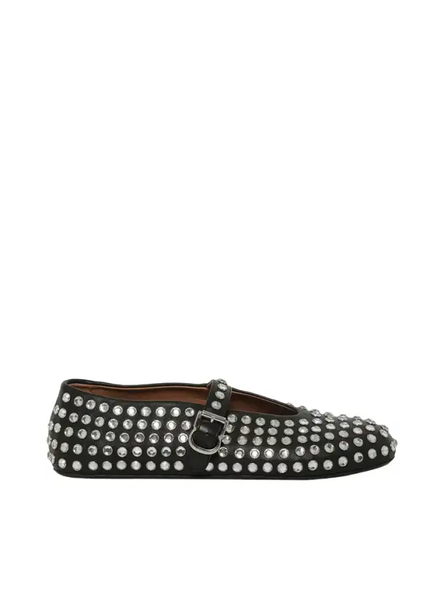 Alaïa Strass Lambskin Ballet Flats