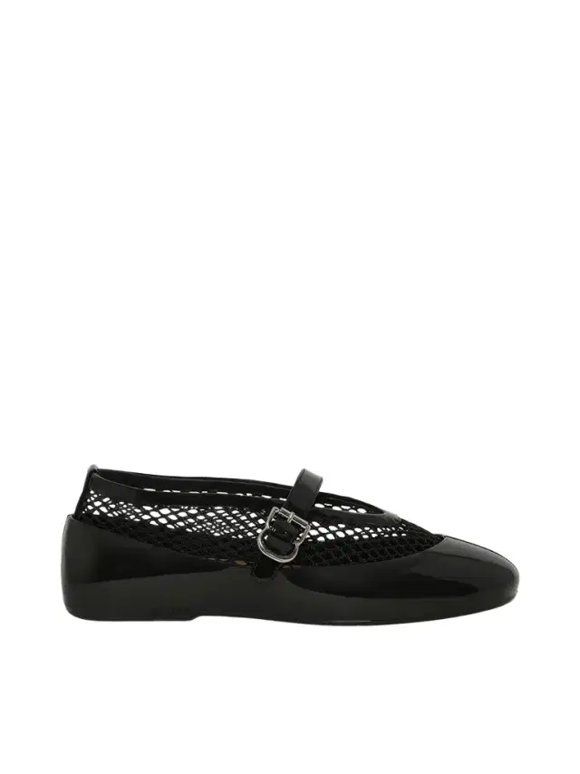 Alaïa Ballet Fishnet & Rubber Flats